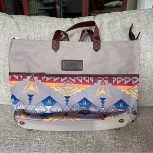 New Pendleton Woolen Mills Shoppers Travel Tote Bag Pinto Mountain Collection